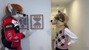 Angel helping the dumb wolf with his studies