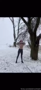 The first snow of the season finally happened it was coming down hard part 10