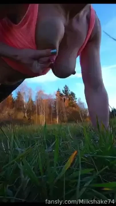 I always feel lighter after exercising in nature fyp milk milf hotmom 