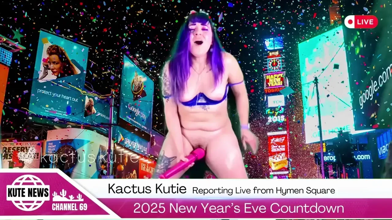 Reporter pees cums live on new years eve breaking news the kute news 