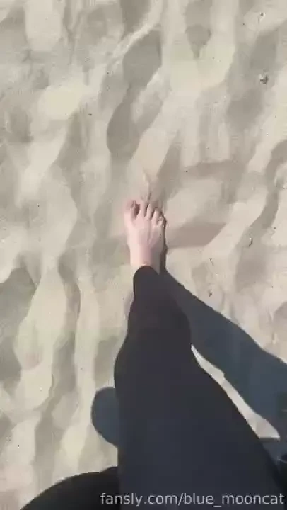 Walking on the beach barefoot fyp feet part 1 