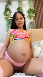 Fyp hotmom asian young small teen petite little mommy pregnant preggo part 464
