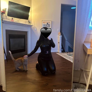 Starting out the month of february right with a sexy latex body suit part 14