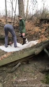 Full scene cute date idea find a secluded private spot in nature and