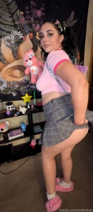 I m your naughty girl goodgirl pigtails curvy thick boobs skirt cute