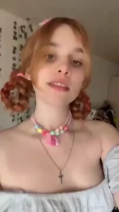 Am i cute in this dress or without cute teen smalltits daddygirl
