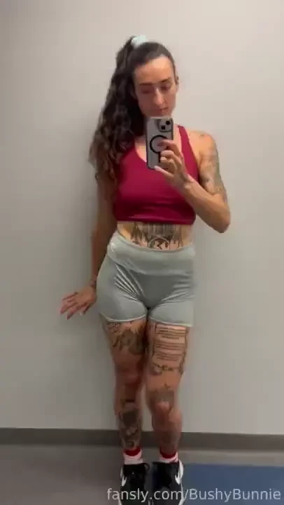 Got in a gym workout on my little vacation cranberry sports bra and part 4 