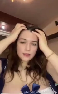 Naughty baby does not wear panties under her skirt she prefers to