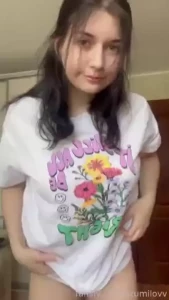 Fooling around a bit in tiktok barelylegal bigtits petite shy young
