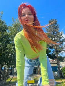 If you take me for a walk i ll find a way to thank you student redhead