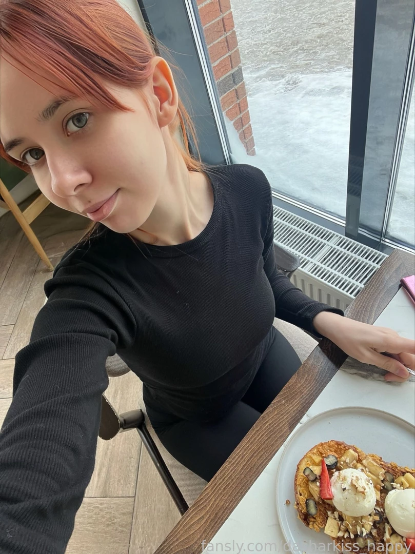 How are we going to share dessert cute ginger teen cuteface student 