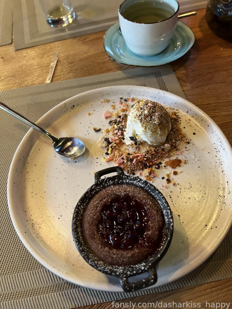 Dessert and a moment of pleasure 