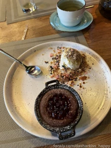 Dessert and a moment of pleasure