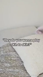 Skin to skin anyone fyp teen petite busty bigtits blonde glasses