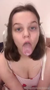 Just a little drool in your daily feed fyp ahegao babygirl babyface