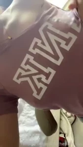 I love playing with my titties teen milf milking boobs petite brunette