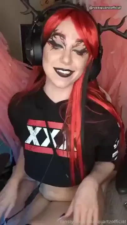 Goth gamer gf cheers you up pov includes thruster bj theme and part 7 