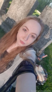 Smoking outside and watching the sunset fyp redhead cute stoner smoke