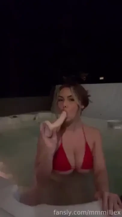 Wish i could replace this dildo with your cock hottub tits naturaltits 