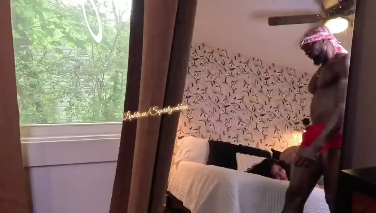 Mirror sex with creampie 