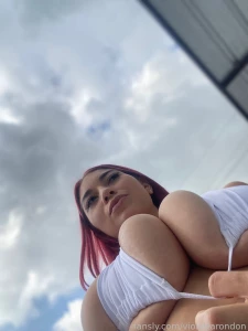 Do you love this view of my huge perfect tits papi part 1