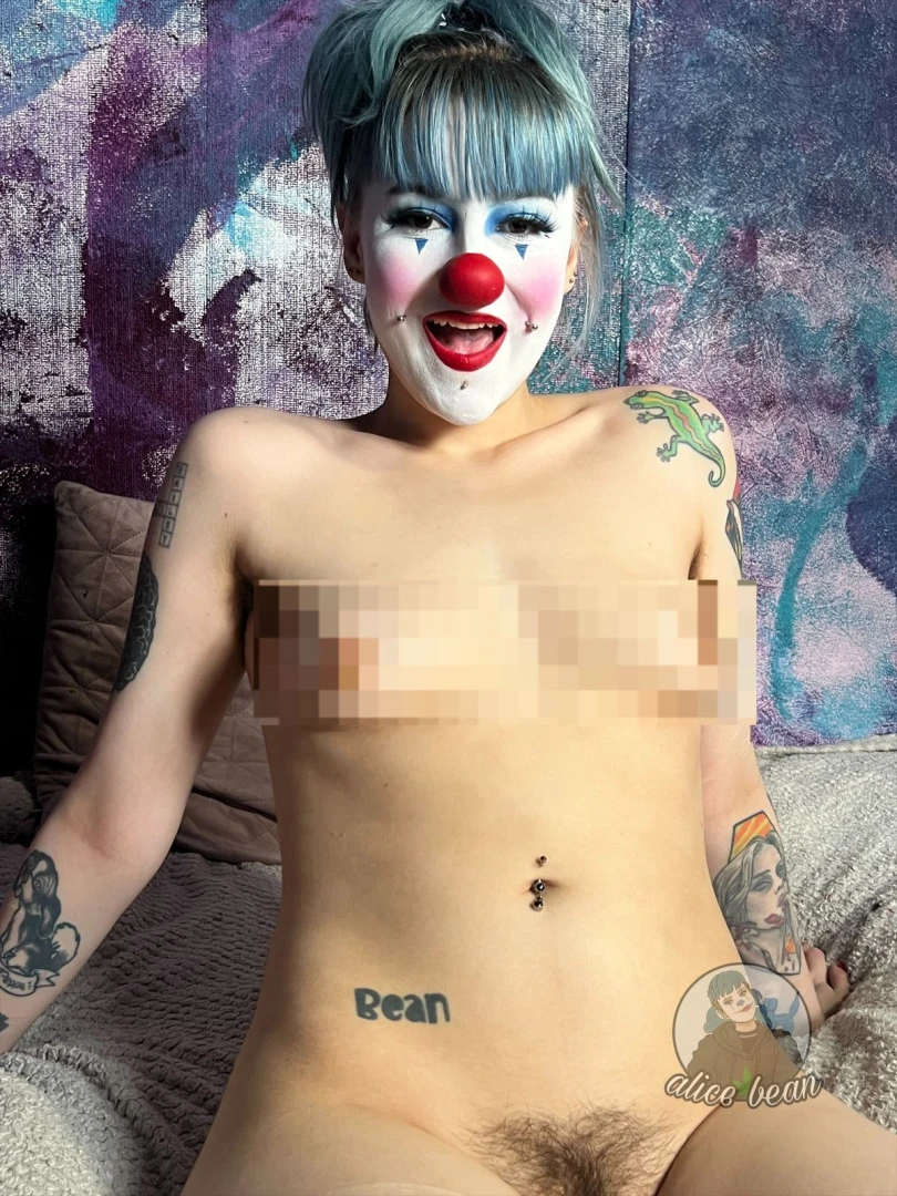 Fishnets clown clowngirl hairy uk british sexy smalltits petite part 4 