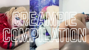 Creampie compilation- compilation from my clips all the creampies the