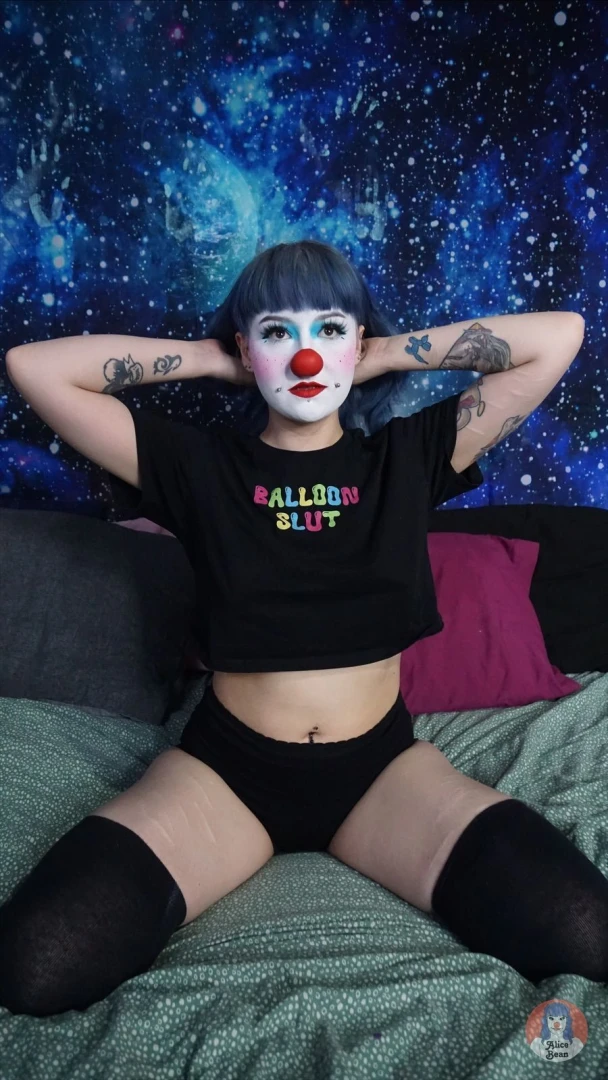 Uk clown clowngirl british tattoos cute petite part 1 