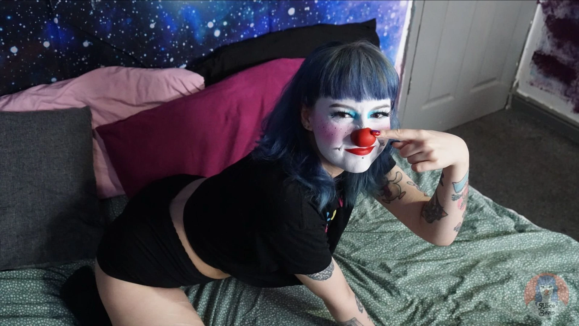 Uk clown clowngirl british tattoos cute petite part 4 