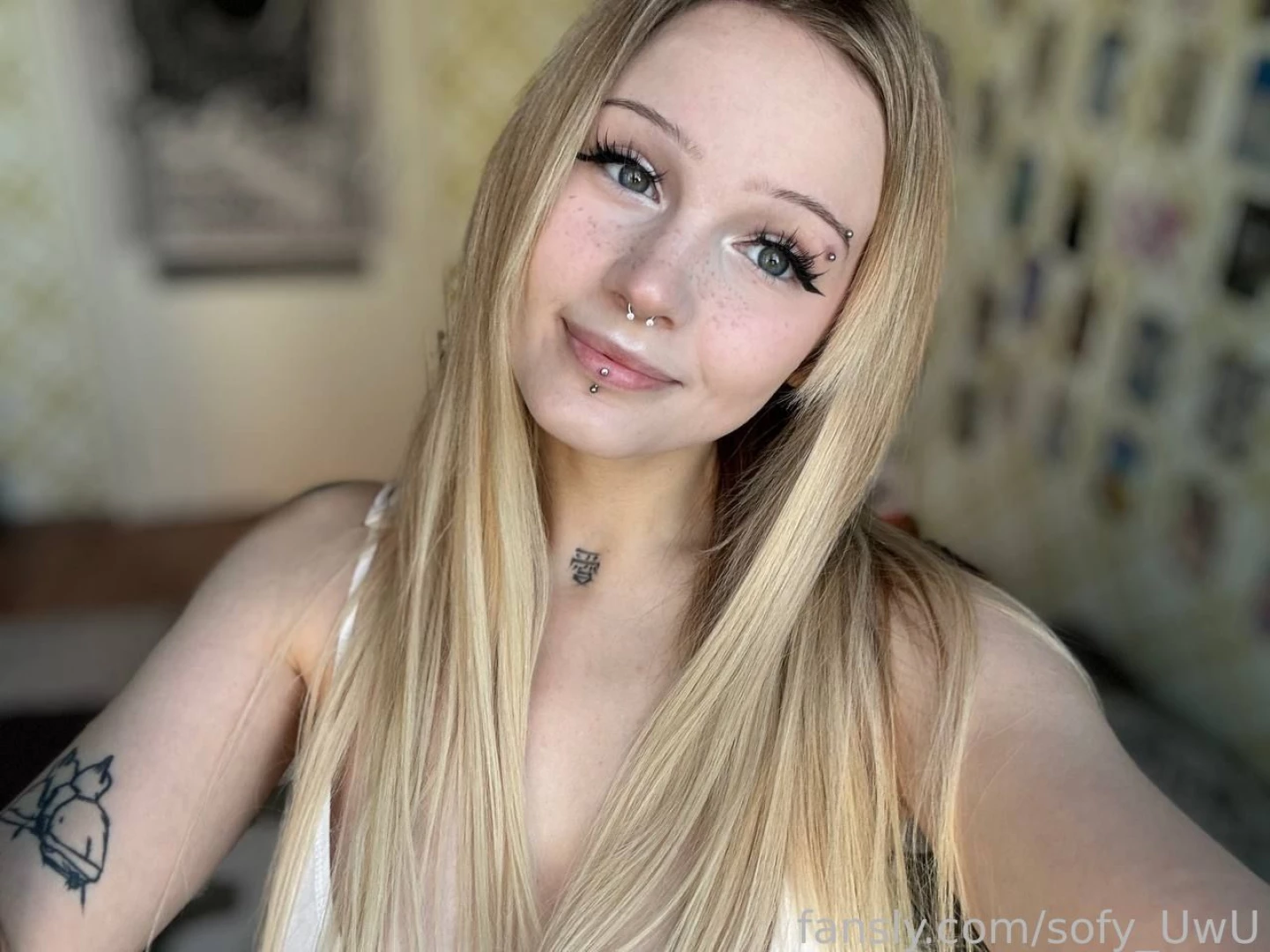 Got some morning selfies for you fyp blonde makeup petite pierced part 1 