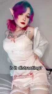 Emo egirl shorthair anime hentai cutie coloredhair fyp curvy waifu part 1