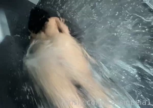 Shower time enema anal shower naked brunette milf