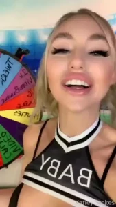 Your horny cheer leader s wheel spin is going for an extra round so if