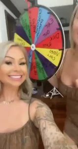 Let s test how lucky you get with us babe spin our wheel and let s get