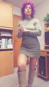 Good morning love i m wearing this dress for you do you want to take