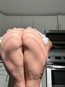 Bending over in front of the window hoping to catch my gardeners part 3