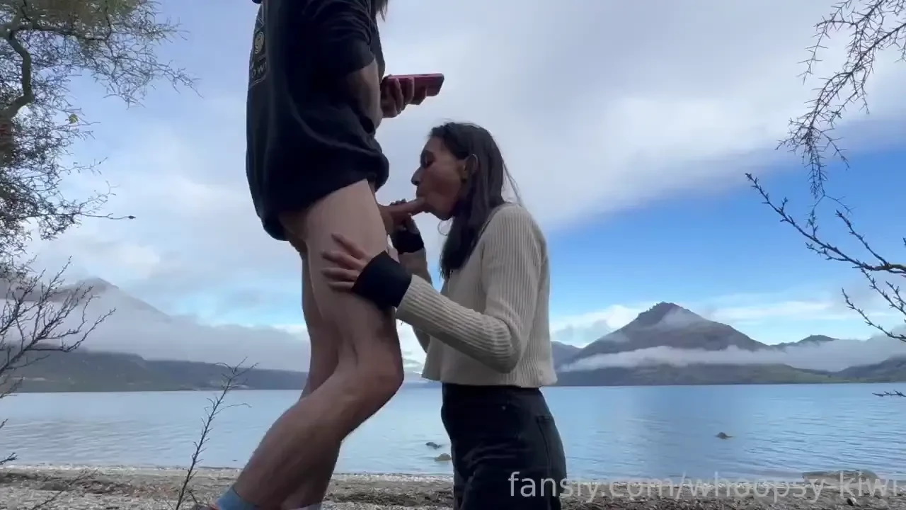 Never a better place to stop and enjoy the view blowjob facial cum 
