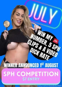 July sph competition winner gets my number 5 of my sph clips and a part 3