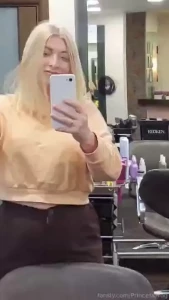 My new hairstyle fyp blonde curvy chubby bigass bigboobs girlnextdoor