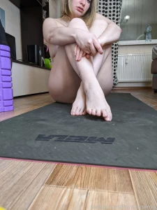 Do you want to see my naked morning exercises fyp naked legs curvy ass part 1
