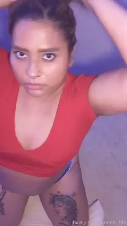 You know it s getting serious when she ties her hair back 