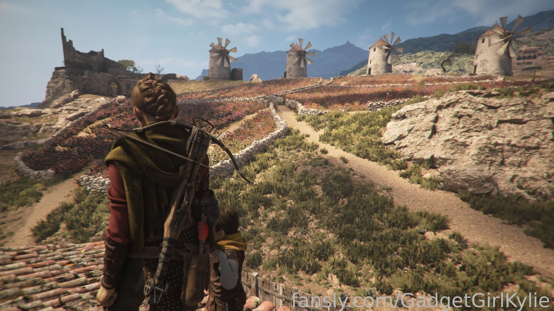 A plague tale requim screenshot i ve always found windmills pretty and 