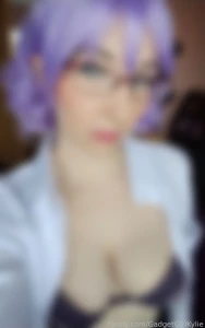 Mirei mikagura digimon story cyber sleuth cosplay open for a sexy bra