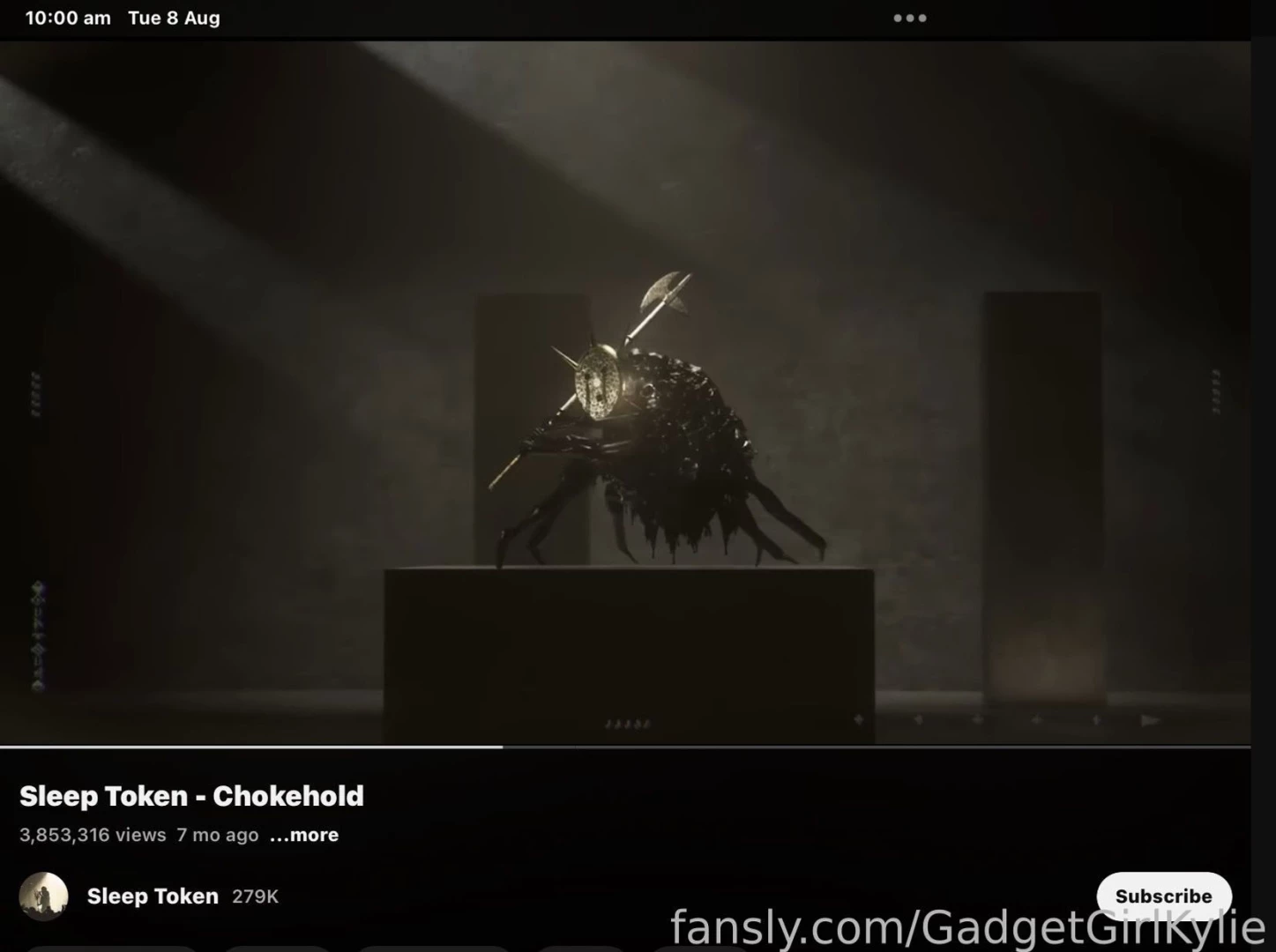 Song of the day sleep token - chokehold listen here https www youtube 