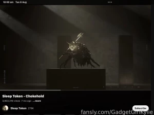 Song of the day sleep token - chokehold listen here https www youtube