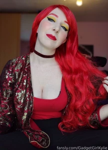 Just a big boobed anime waifu playing with her hair lt 3 followers can