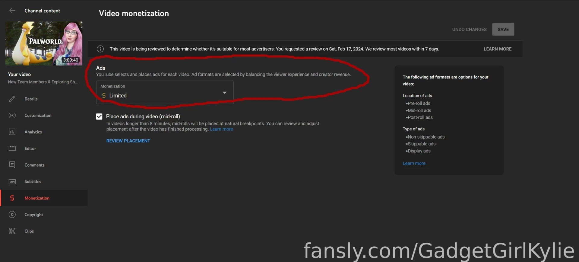 For the past two weeks every single palworld stream is flagged as none 