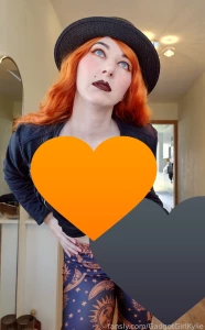 3 bonus orange goth babe pics for silver kitten subs today all you