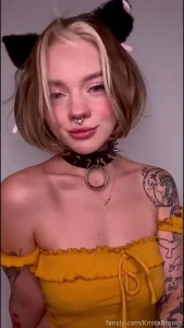 Just a little kitten energy today playful cute and maybe a bit daring