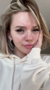 Missed my drool cute blonde spit saliva kawaii waifu blonde uwu teen